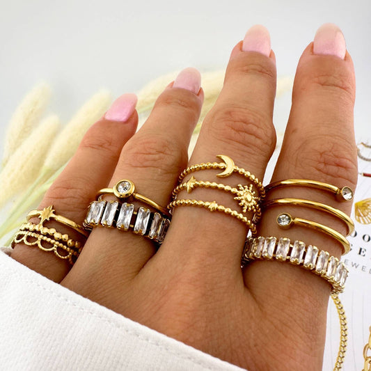 Reina Ring | 18K Gold Plated Steel