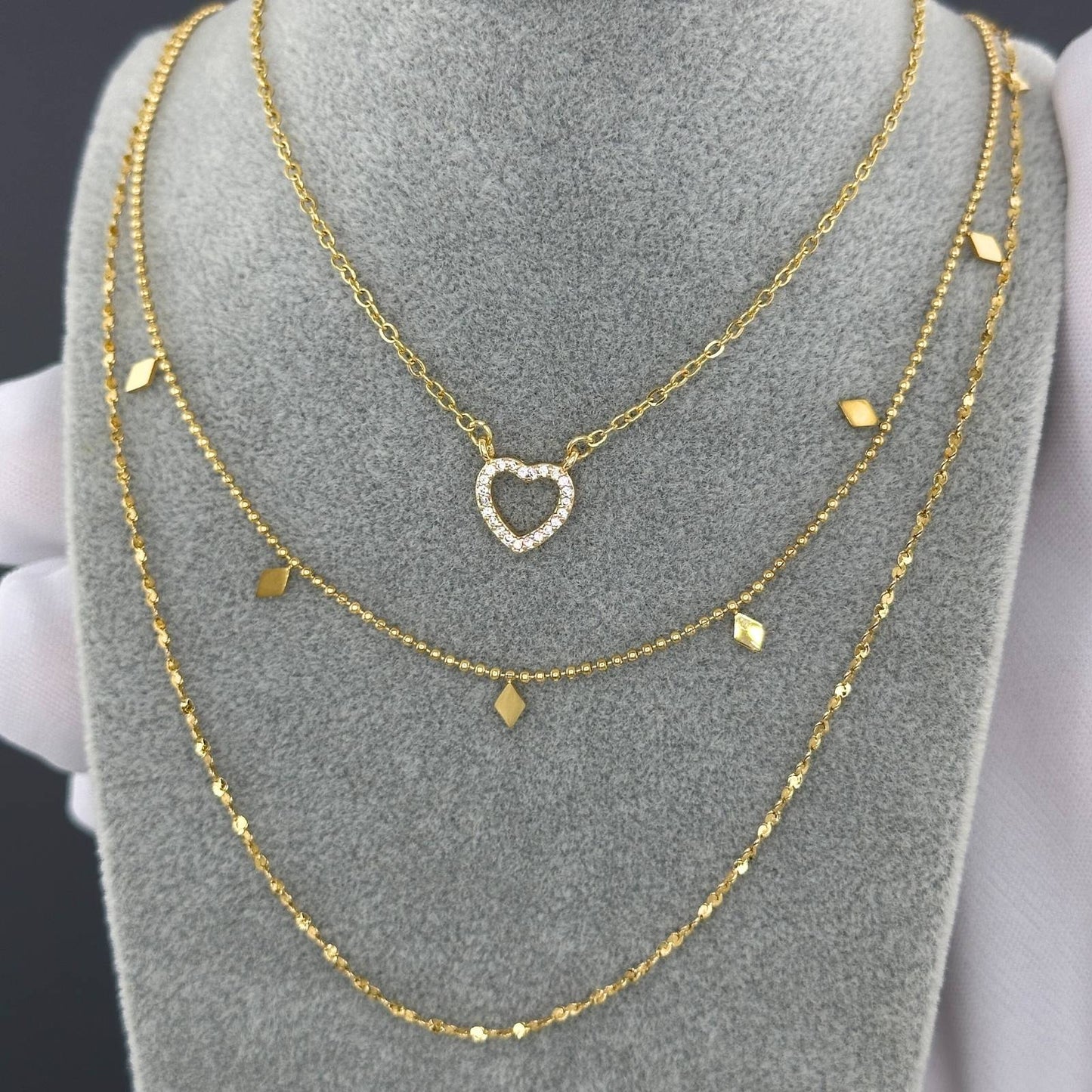 Amora Ketting | 18K Goud Verguld