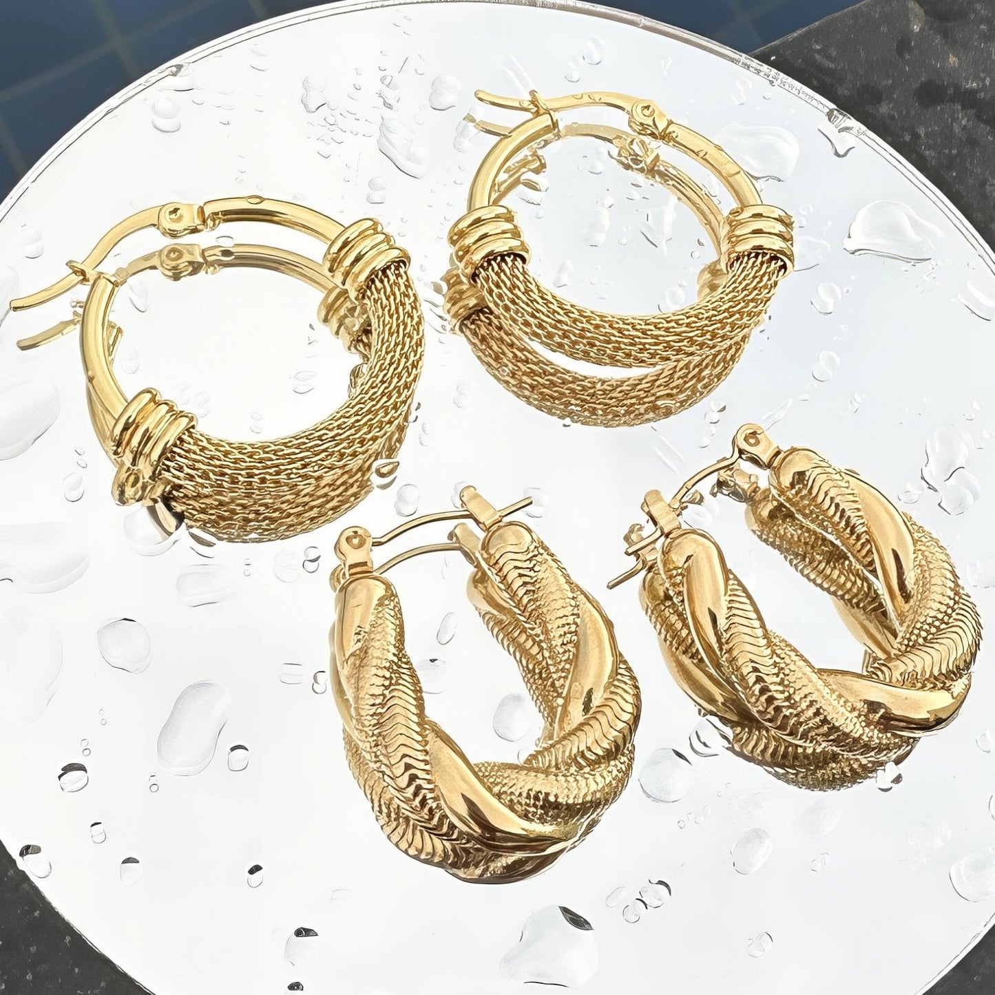 Milano Hoops | Gouden Oorbellen met 18K Gold Plating