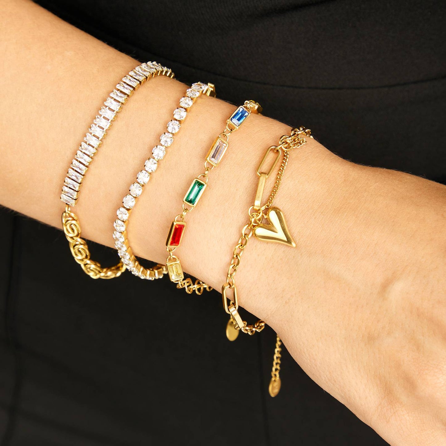 Lana Armband | 18K Gold Plated Steel