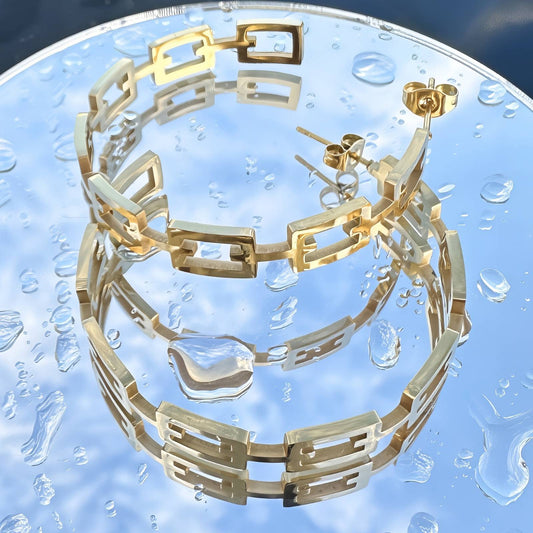 Mira Oorbellen | 18K Gold Plated Steel