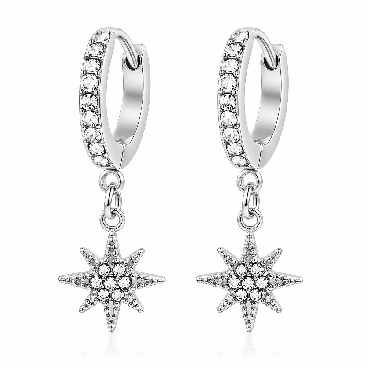 Stella Oorbellen | Zilver Stainless Steel & Zirkonia