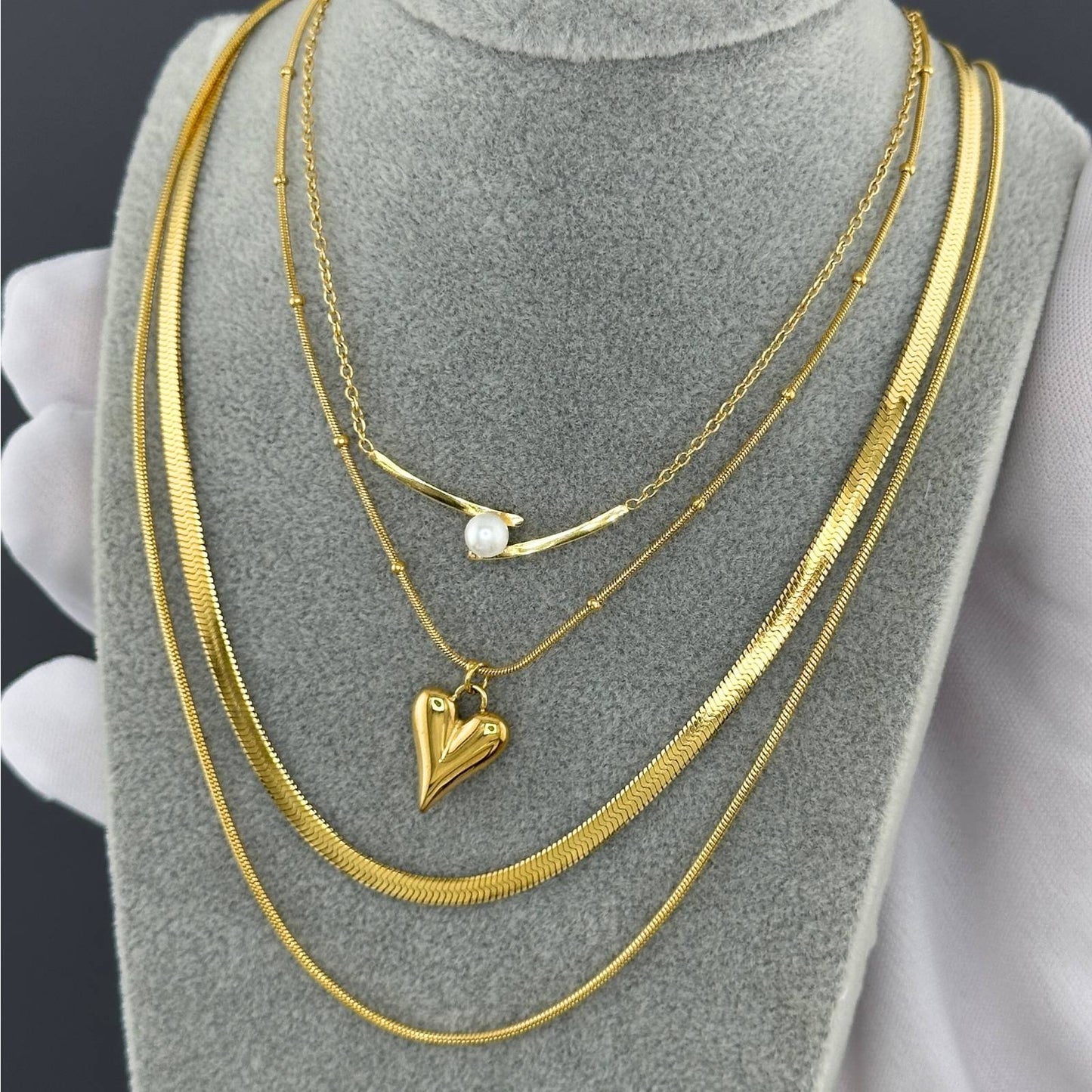 Golden Heartbeat Ketting | 18K Gold Plated Steel