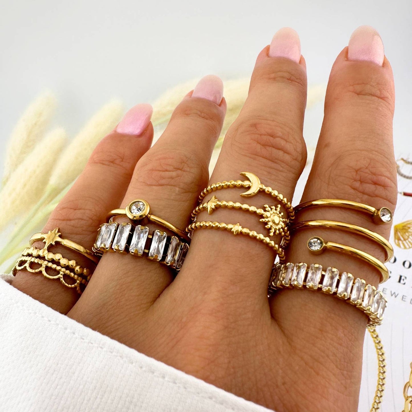 Reina Ring | 18K Gold Plated Steel