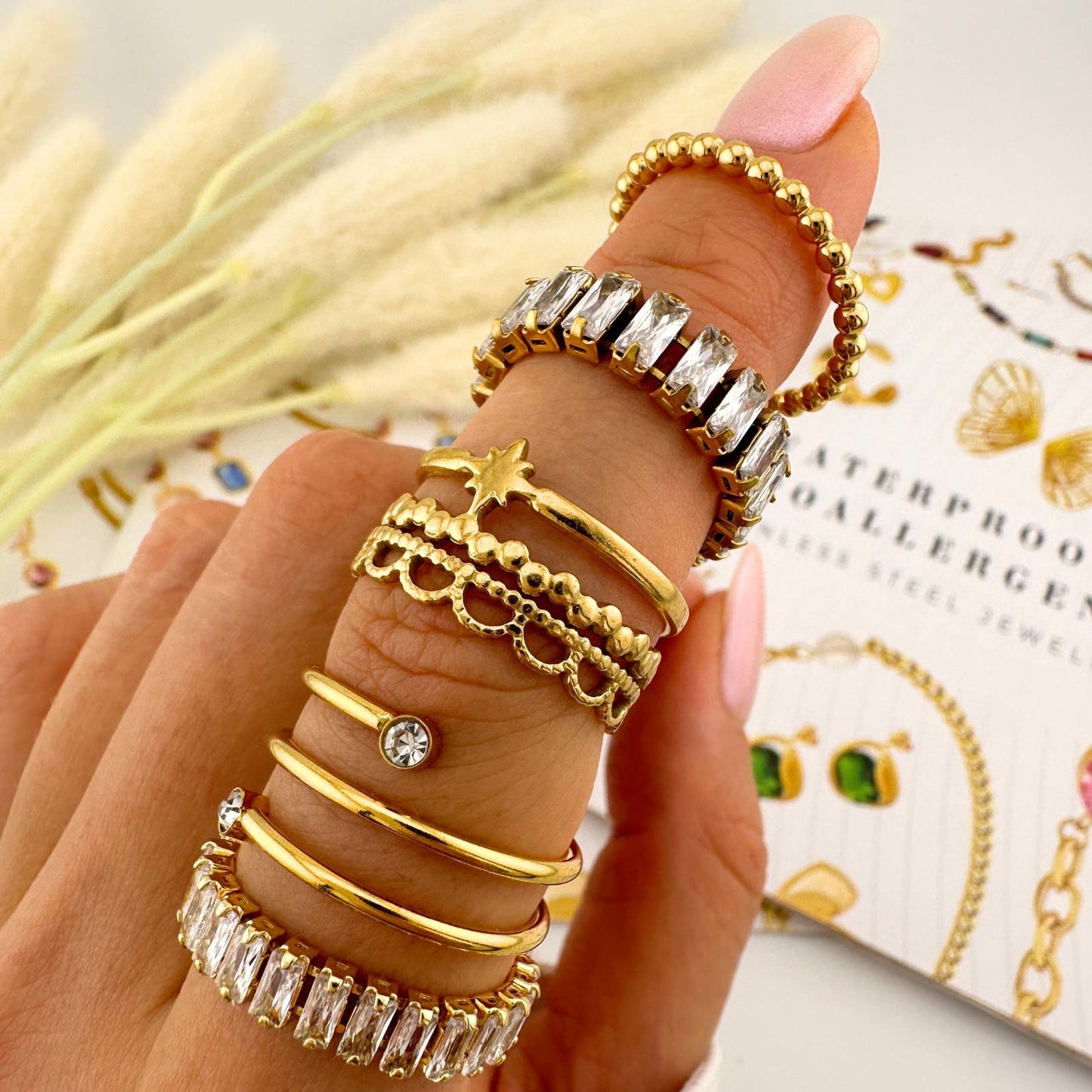 Reina Ring | 18K Gold Plated Steel
