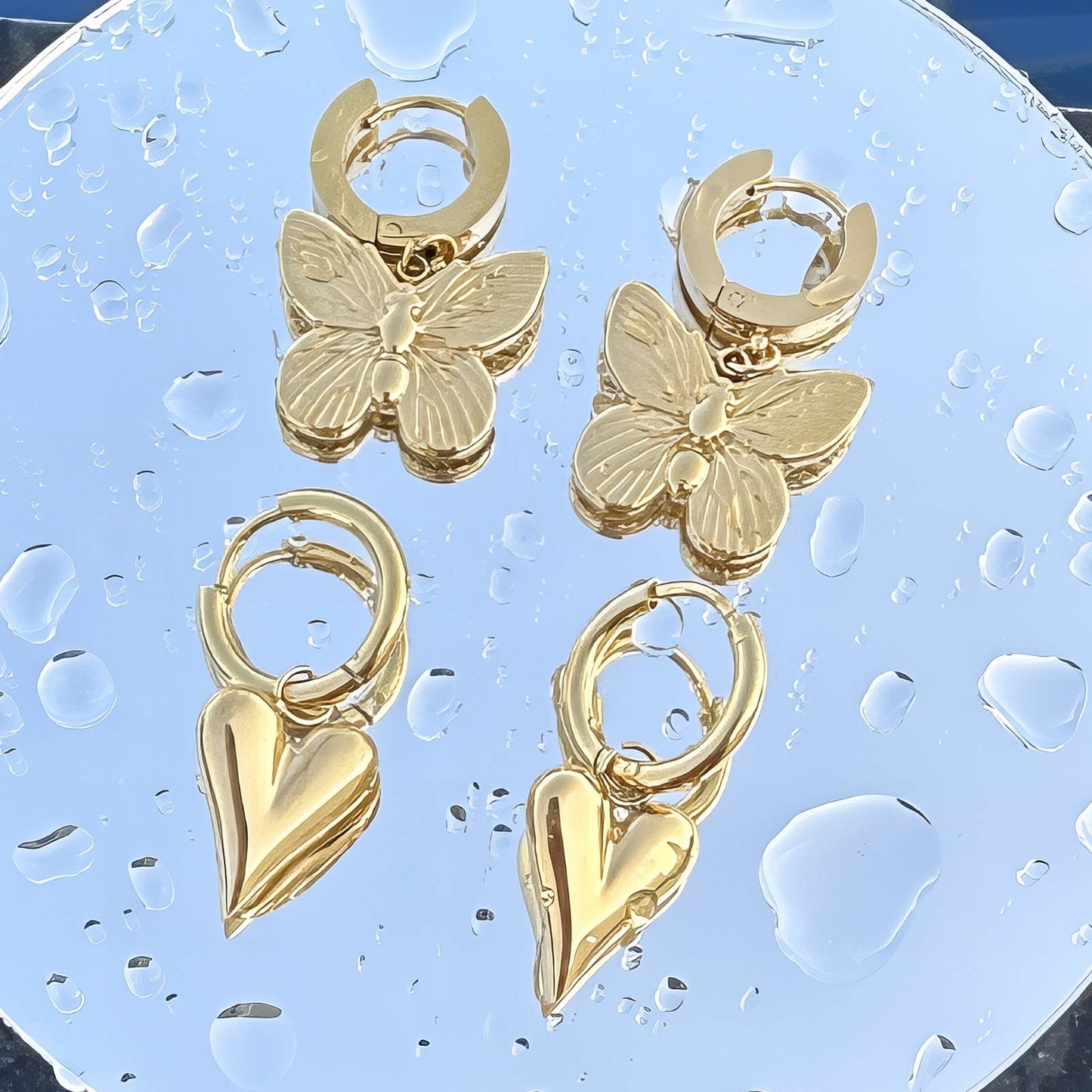 Amore Oorbellen | 18K Gold Plated Steel