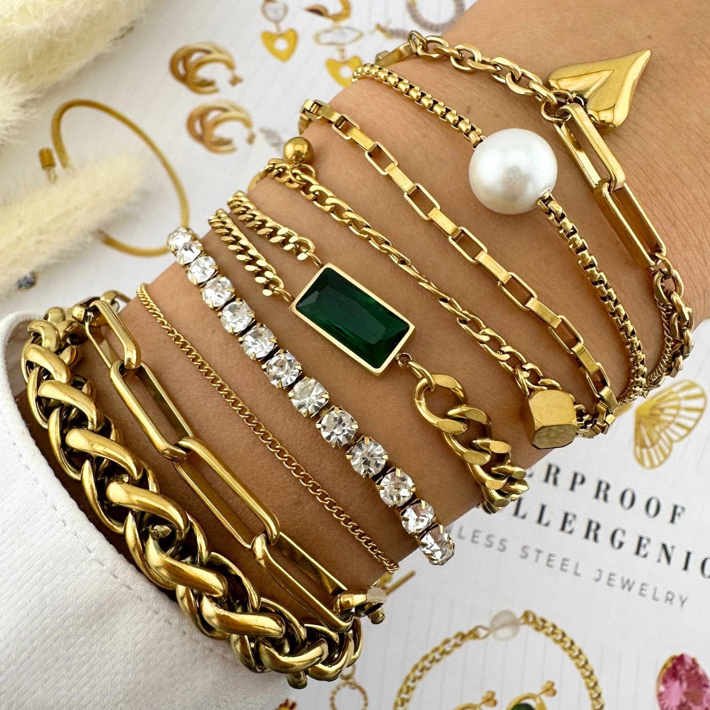 Lana Armband | 18K Gold Plated Steel