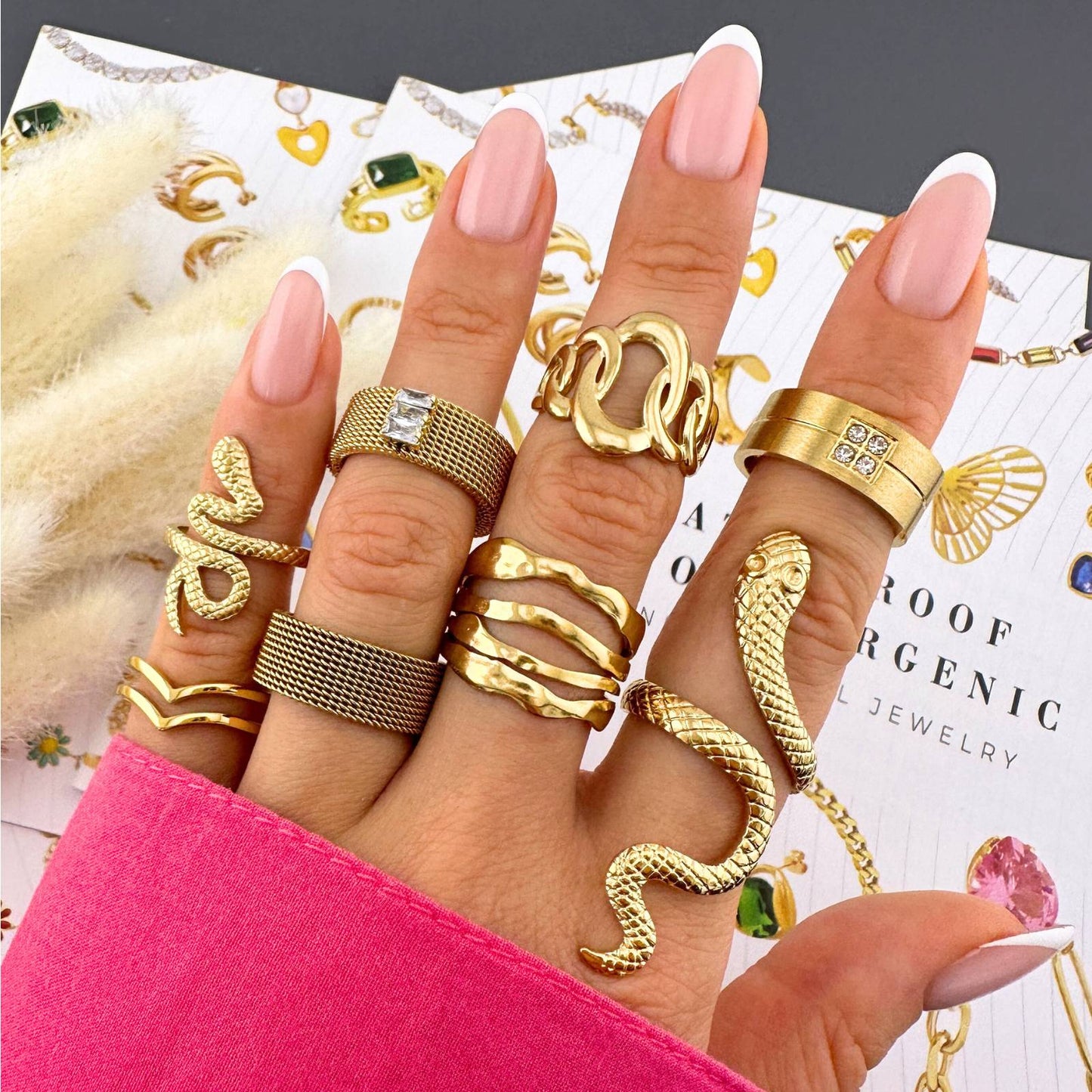 Soraya Snake Ring | 18K Gold Plated Steel