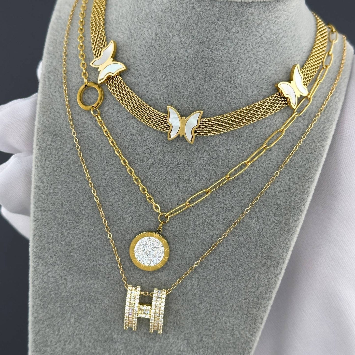 Mariposa Ketting | 18K Gold Plated Steel