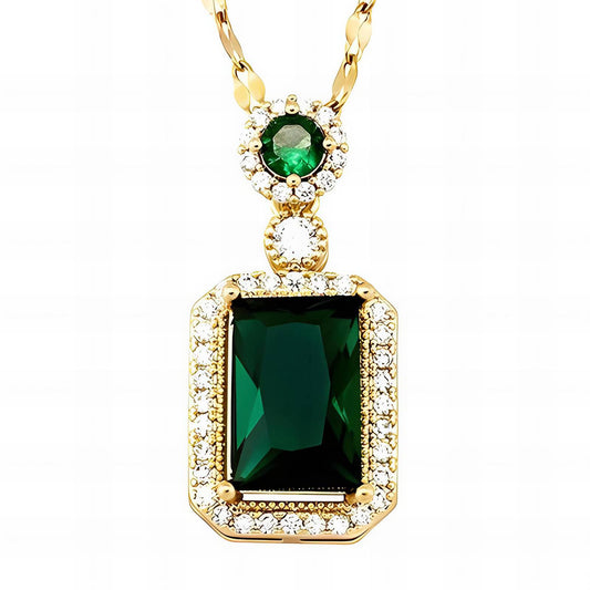 Emerald Luxe Ketting | 18K Gold Plated Steel