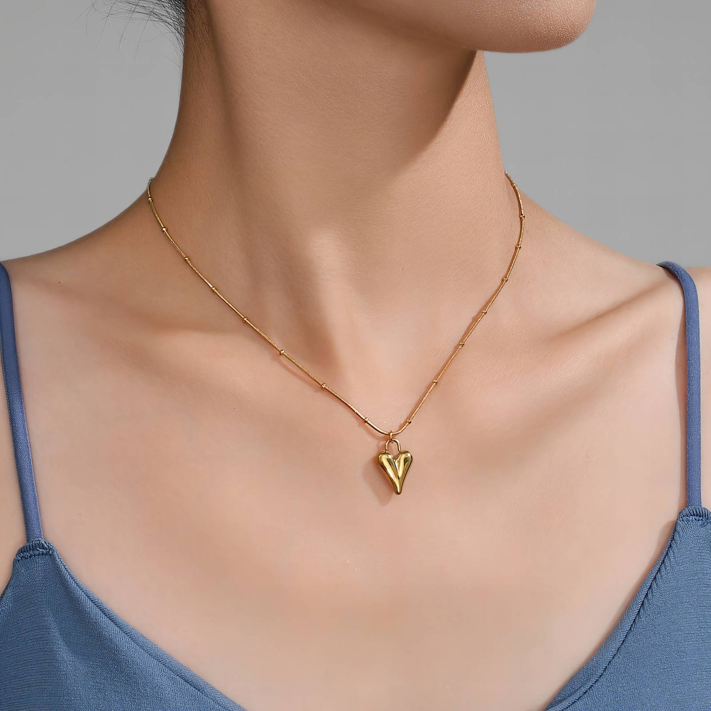 Golden Heartbeat Ketting | 18K Gold Plated Steel