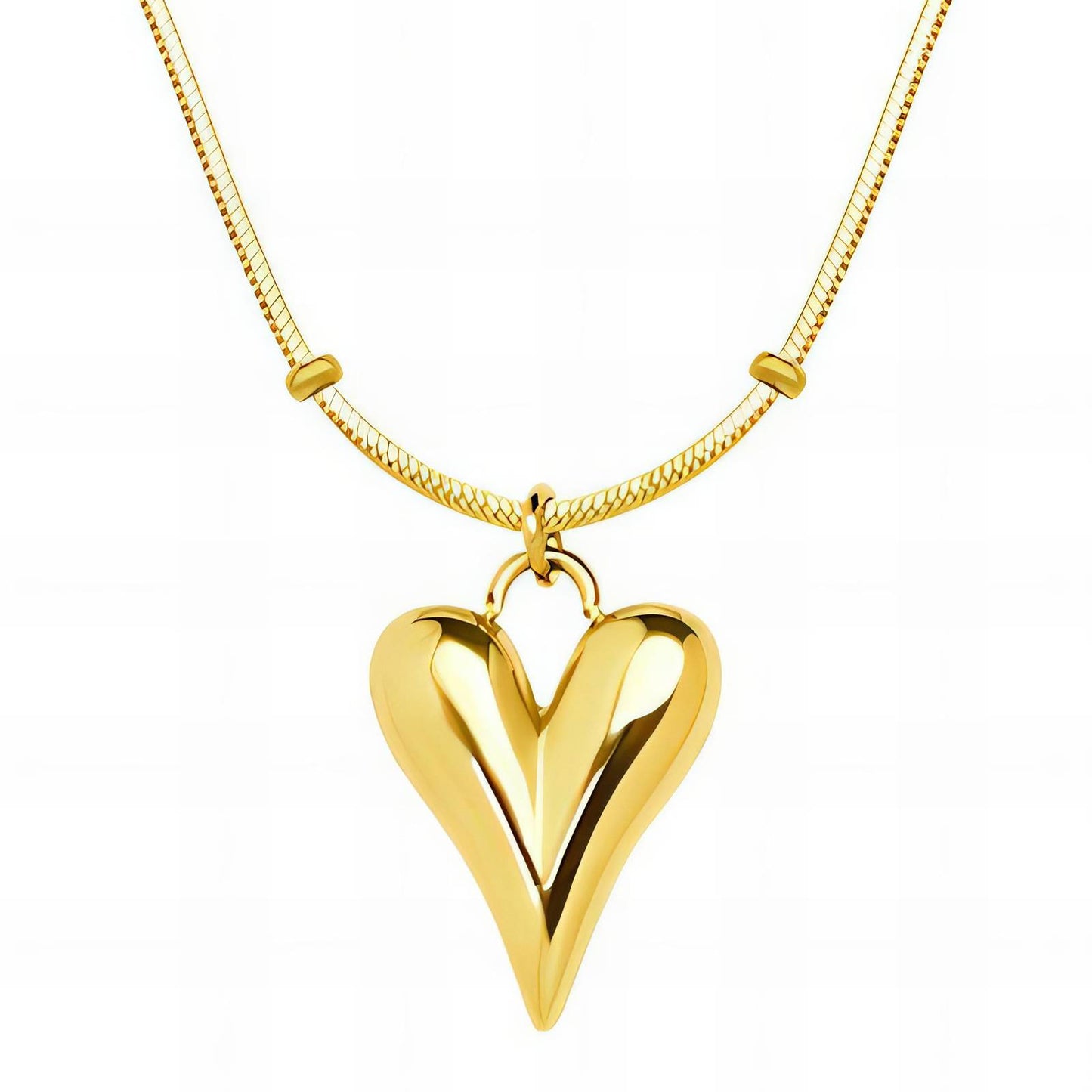 Golden Heartbeat Ketting | 18K Gold Plated Steel