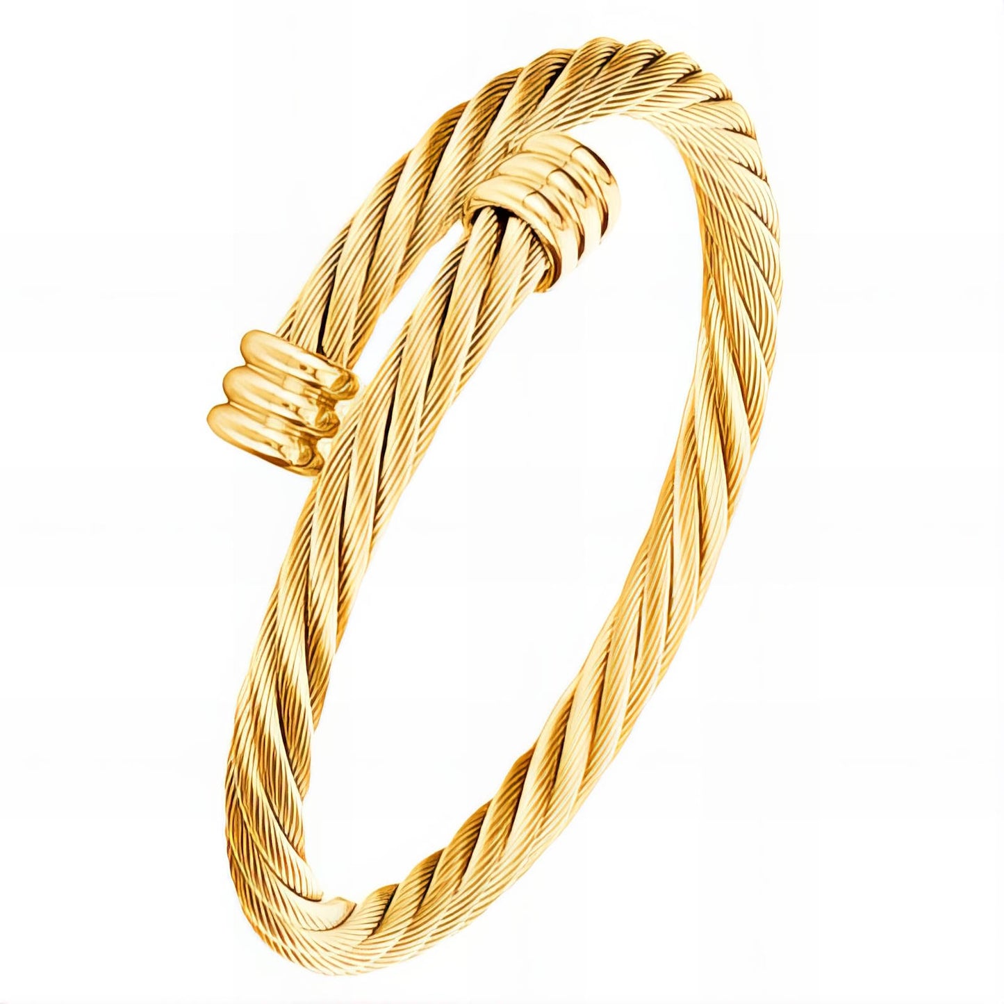 Jade Armband | 18K Gold Plated Steel