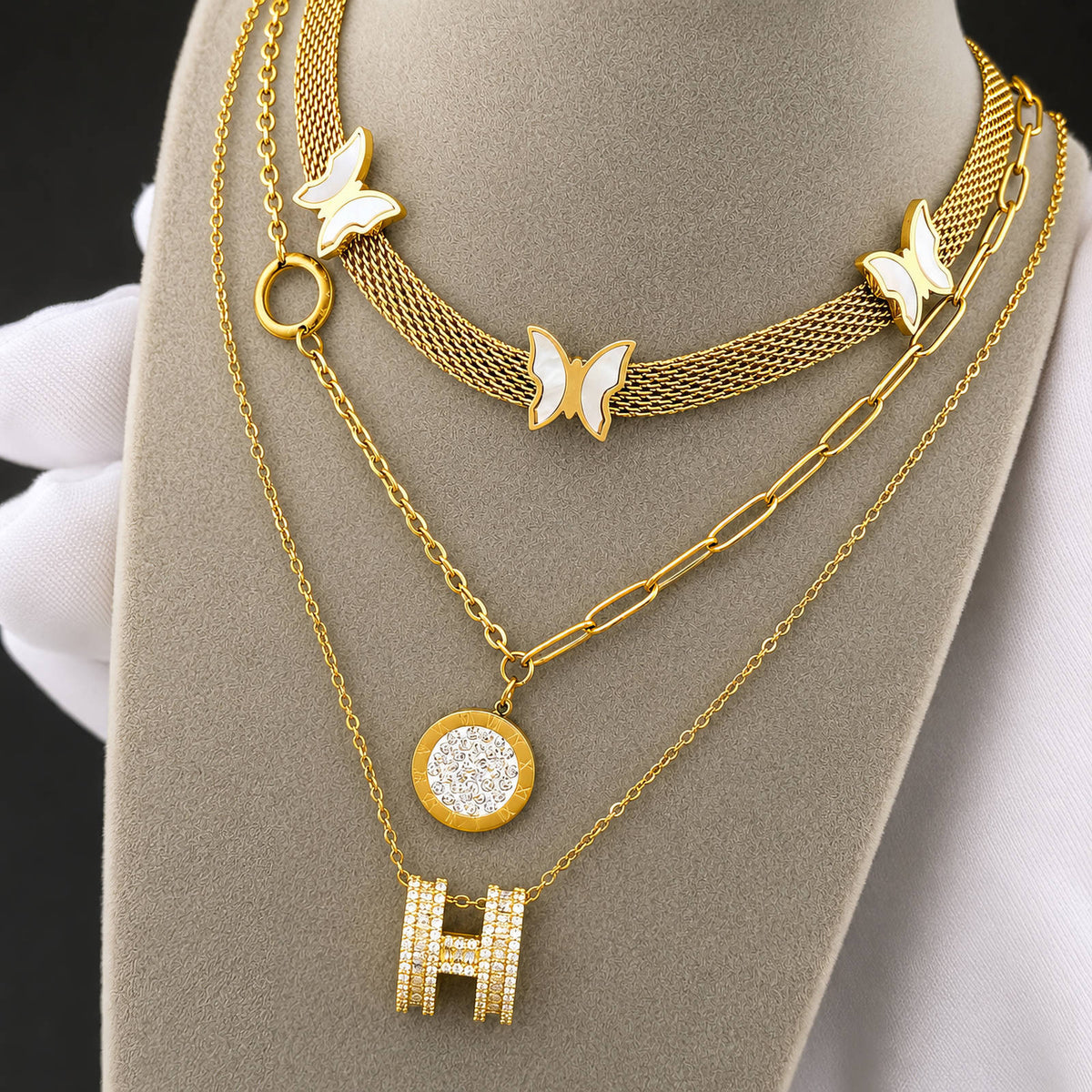 Hera Ketting | 18K Gold Plated & Zirkonia