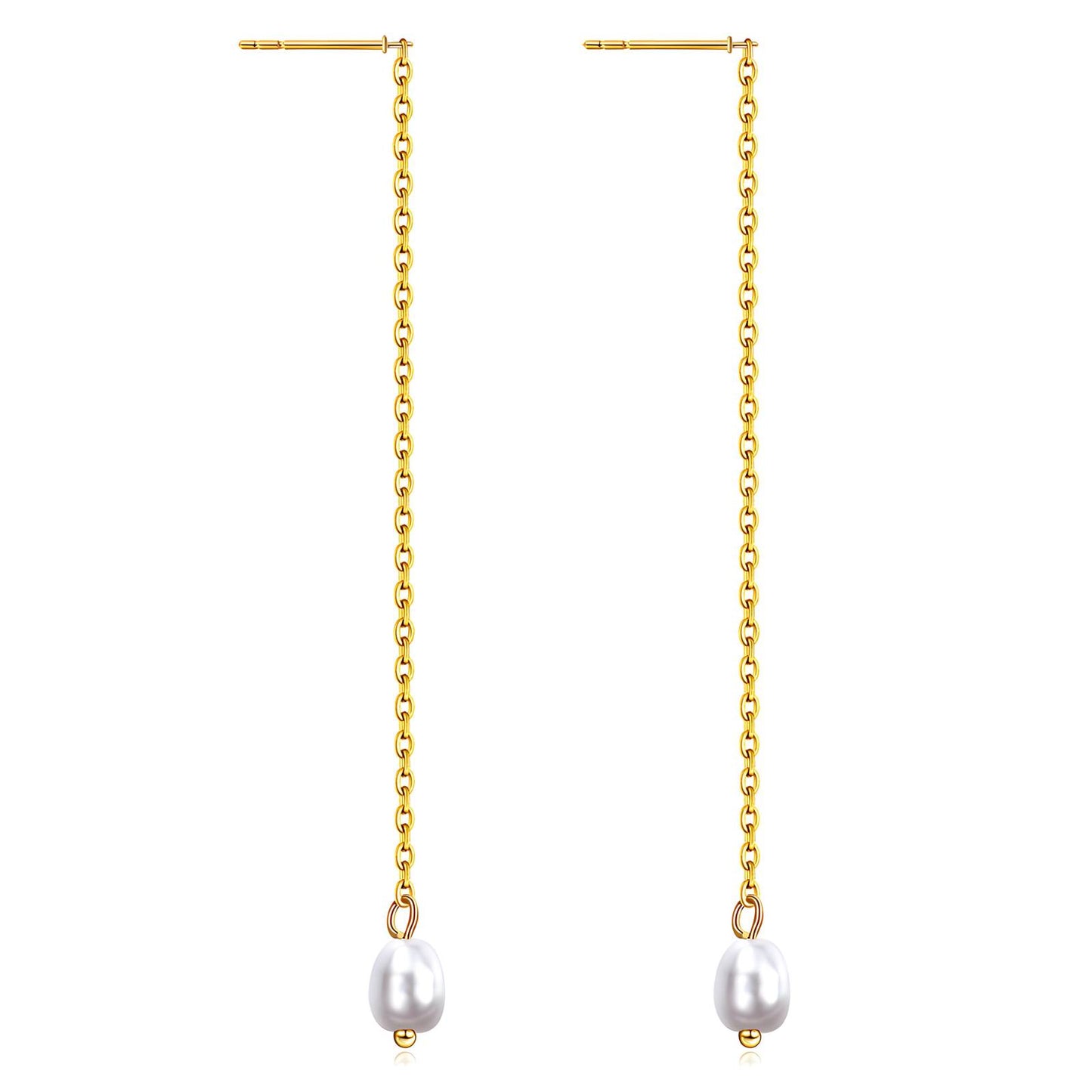 Pearl Oorbellen | 18K Goud Verguld