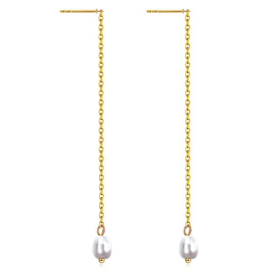 Pearl Oorbellen | 18K Goud Verguld