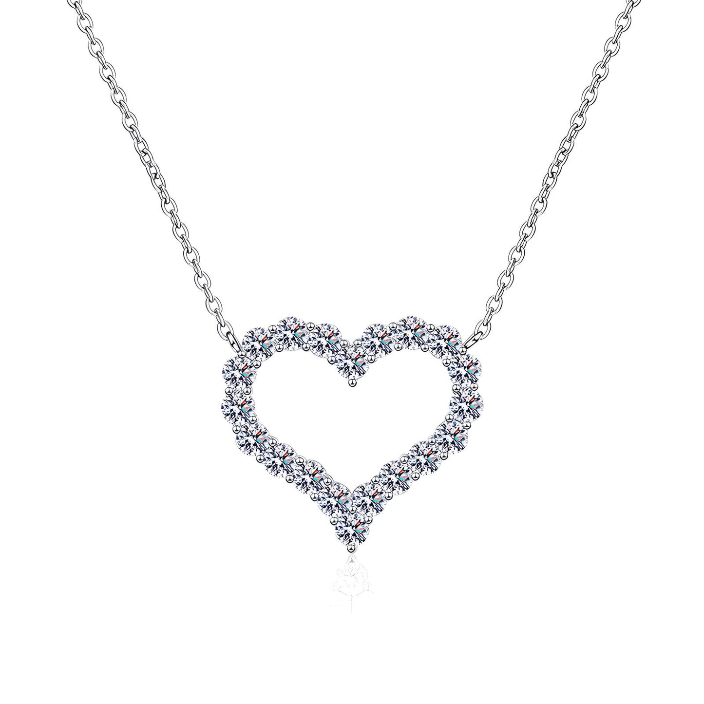 Sparkle Heart Necklace | Stainless Steel