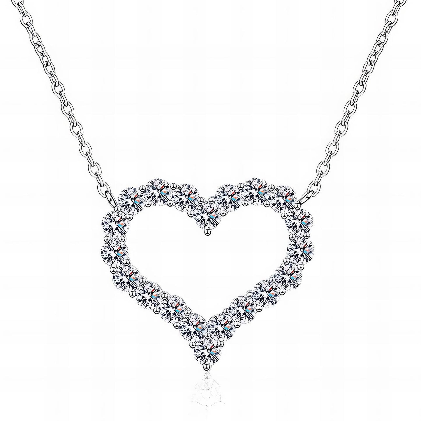 Sparkle Heart Necklace | Stainless Steel