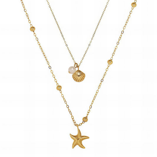 Mermaid's Necklace | 18K Gold Plated Steel