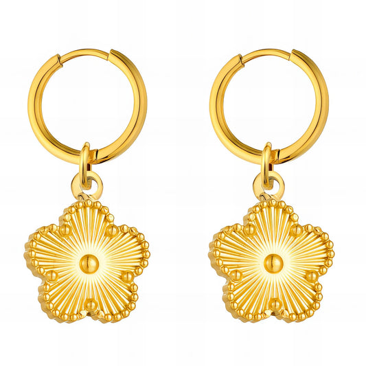 Fleur Oorbellen | 18K Gold Plated Steel