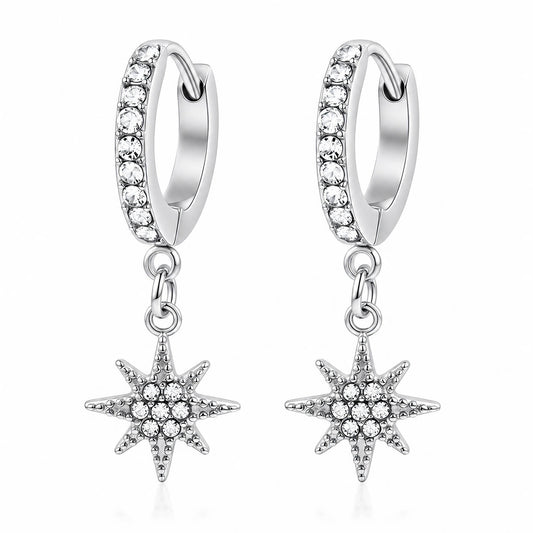 Stella Oorbellen | Zilver Stainless Steel & Zirkonia