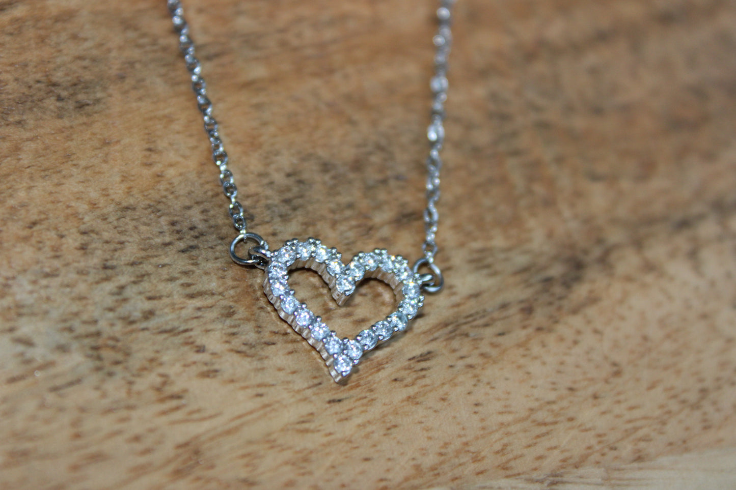 Sparkle Heart Necklace | Stainless Steel