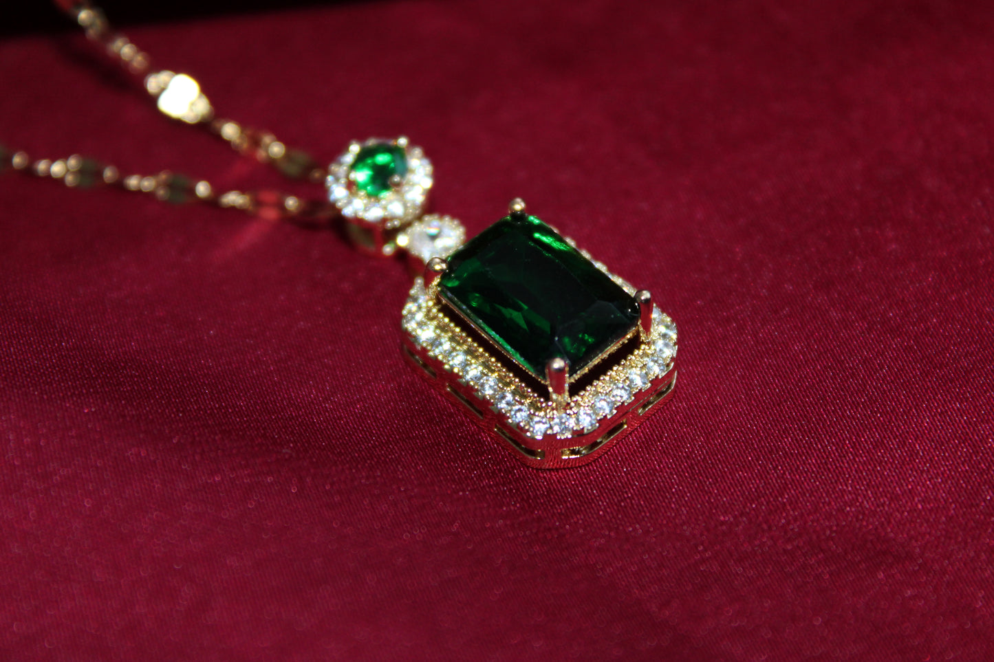 Emerald Luxe Ketting | 18K Gold Plated Steel