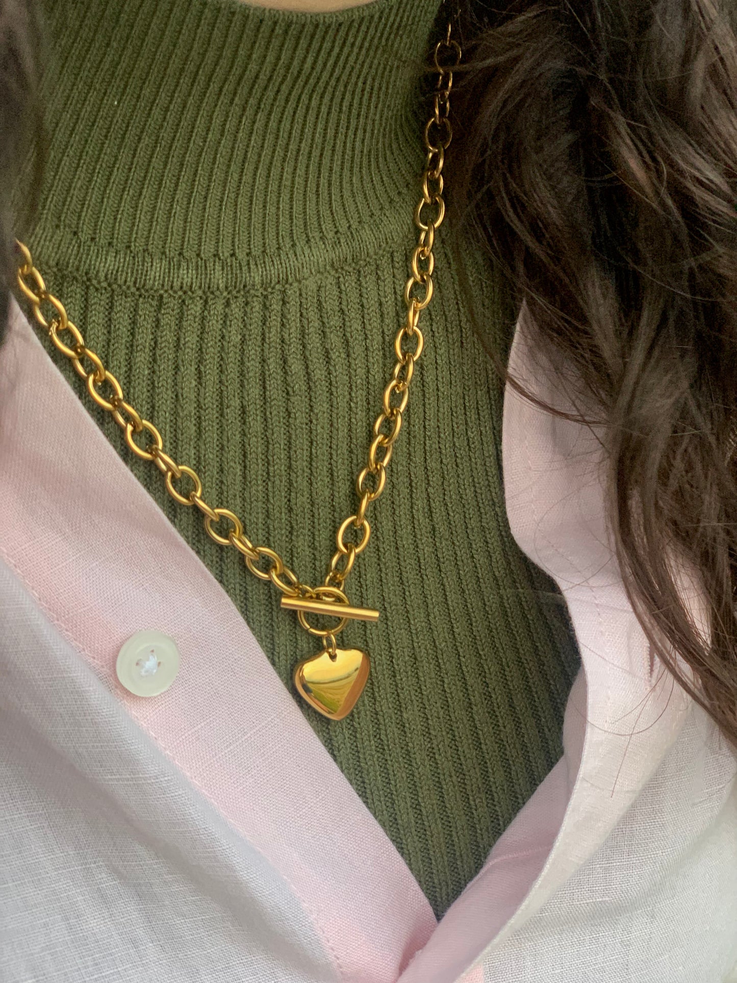 Maya Hart Ketting | 18K Gold Plated Steel